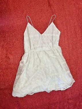 Forever 21 White Eyelet Midi Dress